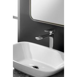 Sapho Spy bateria umywalkowa stojąca wysoka chrom PY07