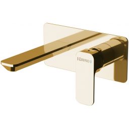 Sapho Spy bateria umywalkowa podtynkowa kompletna złoty PY08/17