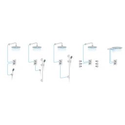 Sapho Vienna bateria wannowo-prysznicowa podtynkowa brąz VO042BR