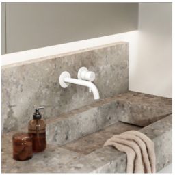 Steinberg 100 bateria umywalkowa podtynkowa biały mat 10018143W