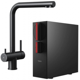 Zestaw Teka Uni bateria kuchenna do filtra wody stojąca czarna z systemem odwróconej osmozy (116030085, 118510003)