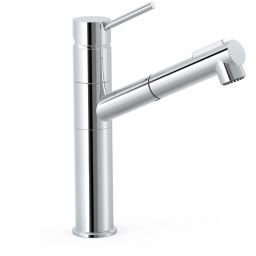 Tres Cocina bateria kuchenna stojąca z wyciąganą wylewką chrom 03043401