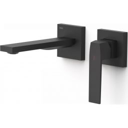 Tres Slim Exclusive bateria umywalkowa podtynkowa czarna 20230021NM