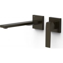 Tres Slim Exclusive bateria umywalkowa podtynkowa czarny brąz 20230022KMB