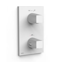 Tres Therm-Box bateria wannowo-prysznicowa podtynkowa termostatyczna biały mat 21125001BM
