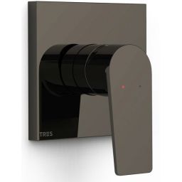 Tres Rapid Box bateria prysznicowa podtynkowa czarny metalizowany 21127810KM