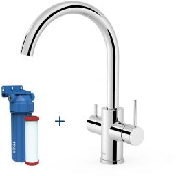 Tres Cocina bateria kuchenna stojąca chrom z filtrem 23045402