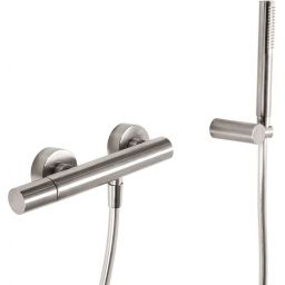 Tres Study Exclusive bateria prysznicowa ścienna stal 261.167.01.AC