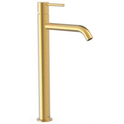 Tres Study Exclusive bateria umywalkowa stojąca wysoka złoty mat 262.308.01.OM