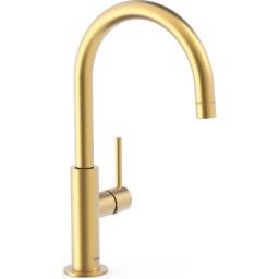 Tres Study-Tres bateria umywalkowa stojąca złoty mat 26290402OM