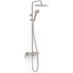 Tres Fuji zestaw prysznicowy ścienny z deszczownica stalowy 28119101AC