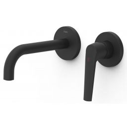 Tres Fuji bateria umywalkowa podtynkowa czarna 28130021NM