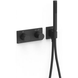 Tres B-System bateria wannowo-prysznicowa podtynkowa termostatyczna czarny 30735201NM