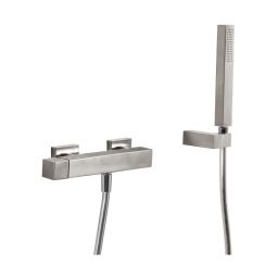 Tres Cuadro Exclusive bateria prysznicowa ścienna stal 5.07.167.03