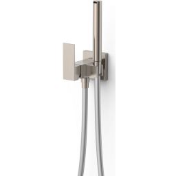 Tres Cuadro Exclusive bateria bidetowa z zestawem prysznicowym podtynkowa stal 00612301AC