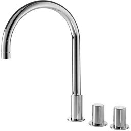 Tres Max bateria umywalkowa stojąca wysoka 3-otworowa chrom 061.105.01