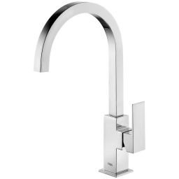 Tres Cuadro-Tres bateria umywalkowa stojąca wysoka chrom 1.06.607