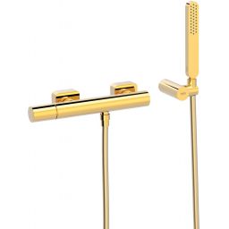 Outlet - Tres Loft-Tres bateria prysznicowa ścienna złoty połysk 20016701OR