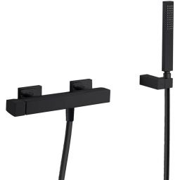 Tres Slim Exclusive bateria prysznicowa ścienna czarny mat 202.167.01.NM