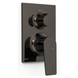 Tres Project bateria umywalkowa podtynkowa czerń metalizowana 22128110KM