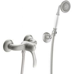 Tres Monoclasic bateria prysznicowa ścienna stal 242.167.01.AC