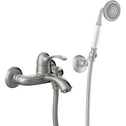 Tres Monoclasic bateria wannowo-prysznicowa ścienna stal 242.170.01.AC
