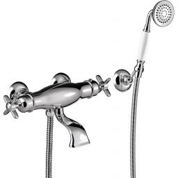 Tres Monoclasic bateria wannowo-prysznicowa termostatyczna chrom 242.174.09