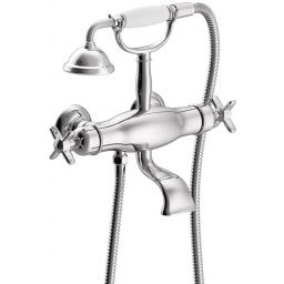 Tres Monoclasic bateria wannowo-prysznicowa termostatyczna chrom 242.176.09