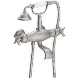 Tres Monoclasic bateria wannowo-prysznicowa termostatyczna stal 242.176.09.AC