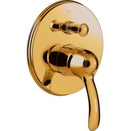 Tres Monoclasic bateria wannowo-prysznicowa podtynkowa złoty połysk 242.180.01.OR