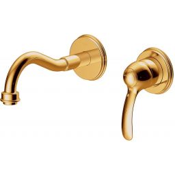 Tres Monoclasic bateria umywalkowa podtynkowa złoty połysk 242.200.01.OR