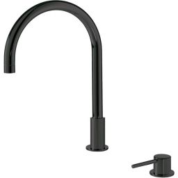 Tres Study Exclusive bateria umywalkowa stojąca wysoka 2-otworowa czarny mat 261.105.01.NM