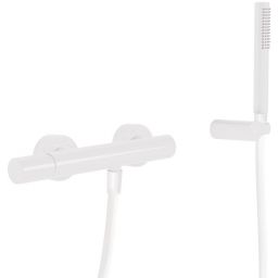 Tres Study Exclusive bateria prysznicowa ścienna biały mat 261.167.01.BM