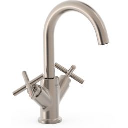 Tres Mont Blanc bateria umywalkowa stojąca stal 28310301AC