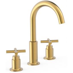 Tres Mont Blanc bateria umywalkowa stojąca 3-otworowa złoty mat 28310501OM