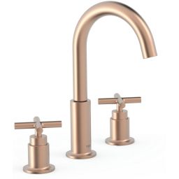 Tres Mont Blanc bateria umywalkowa stojąca 3-otworowa różowe złoto mat 28310501OPM