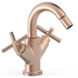 Tres Mont Blanc bateria bidetowa stojąca różowy złoty mat 28312001OPM