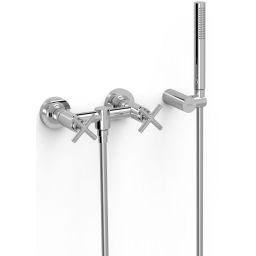 Tres Mont Blanc bateria prysznicowa ścienna chrom 28316301