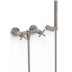 Tres Mont Blanc bateria prysznicowa ścienna stal 28316301AC