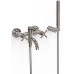 Tres Mont Blanc bateria wannowo-prysznicowa ścienna stal 28317601AC