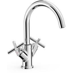 Tres Mont Blanc bateria umywalkowa stojąca chrom 28320301