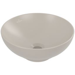 Villeroy & Boch Loop & Friends umywalka 38 cm okrągła nablatowa Almond Ceramic Plus 4A4500AM