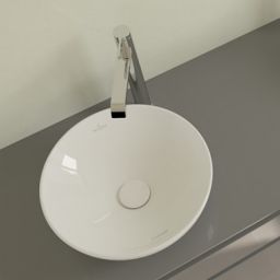 Villeroy & Boch Loop & Friends umywalka 38x38 cm okrągła nablatowa biała 4A450001