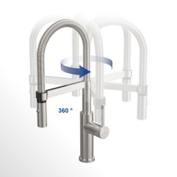 Villeroy & Boch Steel Expert Compact bateria kuchenna stojąca stal 927300LC