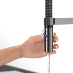 Villeroy & Boch Steel Expert 2.0 bateria kuchenna stojąca z wyciąganą wylewką antracyt 92800005