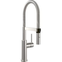 Villeroy & Boch Steel Expert 2.0 bateria kuchenna stojąca z wyciąganą wylewką stal nierdzewna 928000LC