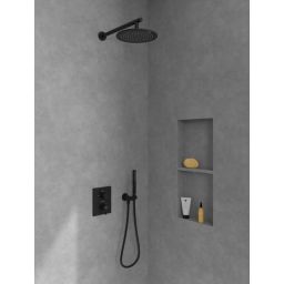 Villeroy & Boch Conum bateria wannowo-prysznicowa podtynkowa termostatyczna czarny mat TVS127002000K5