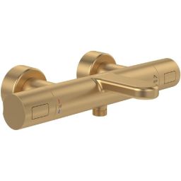 Villeroy & Boch Universal Taps & Fittings bateria wannowo-prysznicowa ścienna termostatyczna złoty szczotkowany TVT00000100076