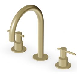 Zucchetti Helm bateria umywalkowa stojąca 3-otworowa brytyjskie złoto szczotkowane ZHL515.XP31