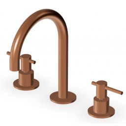 Zucchetti Helm bateria umywalkowa stojąca 3-otworowa miedź szczotkowana ZHL515.XP91